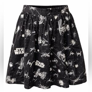 Star Wars Black Graphic A-Line Skirt